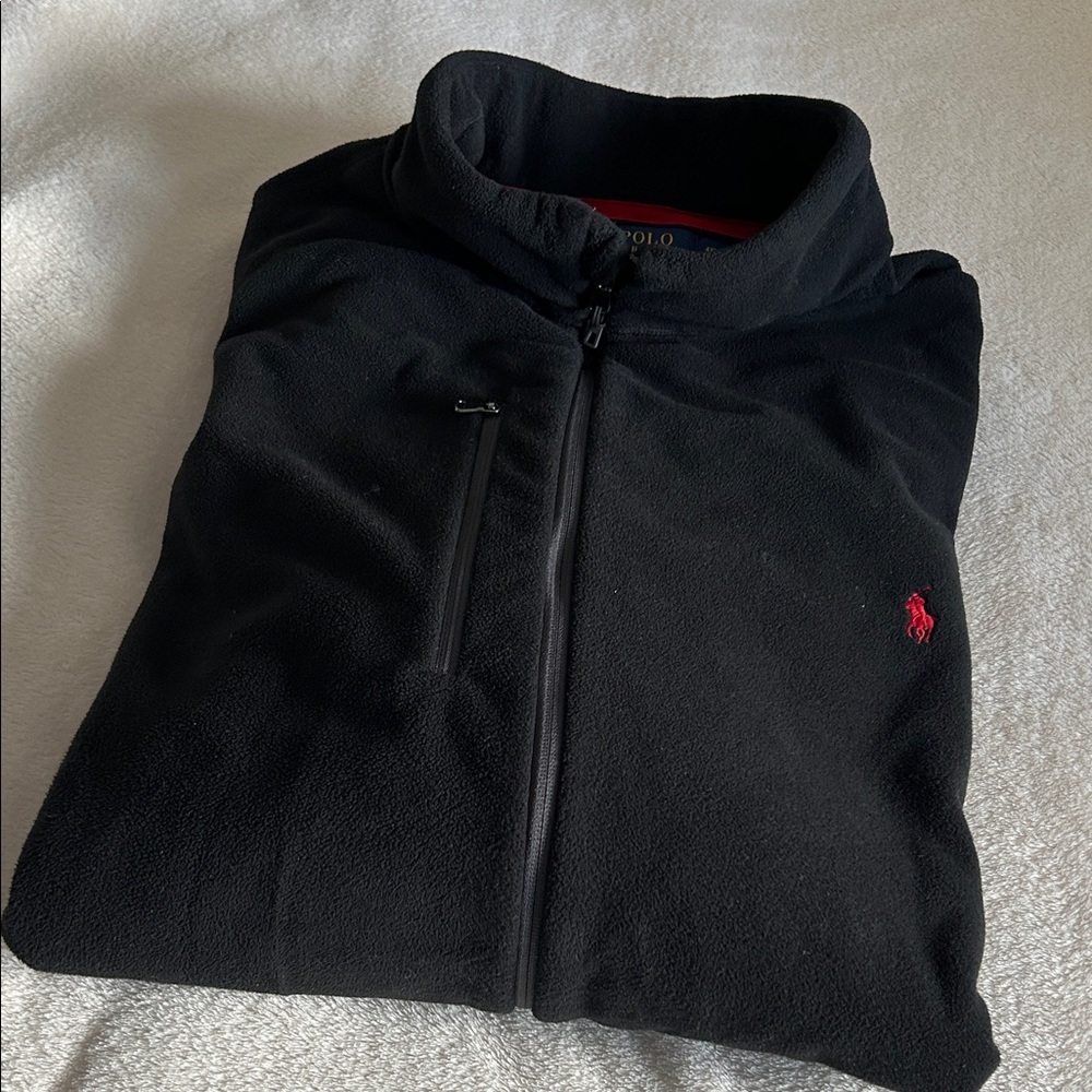 Jacket Polo by Ralph Lauren Black Fleece Zip-Up Men's